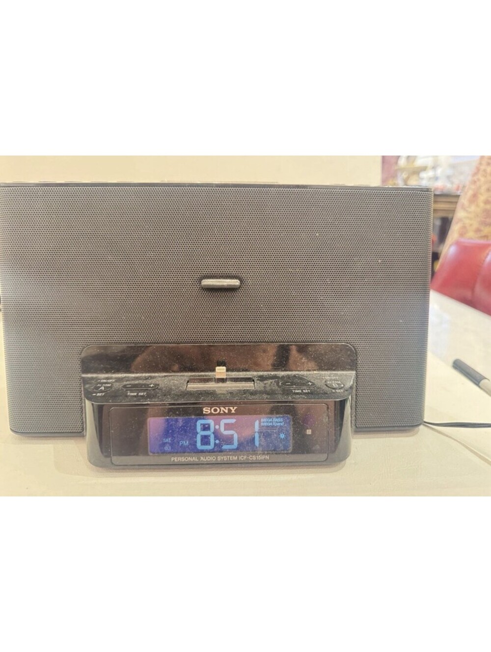 Sony ICF-CS15iPN Dream Machine Speaker Dock Clock Radio for 30 Pin iPod & iPhone